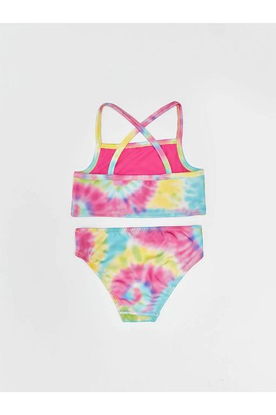 LC Waikiki LCW Eco Tie-Dye gemusterter Mädchen-Bikini