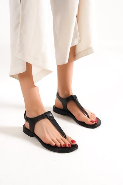 Sur Sandalet El Yapımı Kadın Deri Bodrum Sandalet