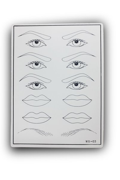 ARMONİKONYA 5 Adet Kaş Göz Şekilli Kalıcı Makyaj Latex Microblading Çalışma S...
