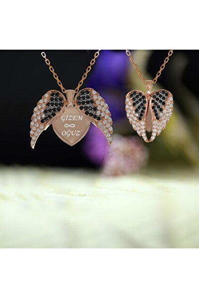 Takı Boom Kişiye Özel Melek Kanadı Isimli Gümüş Kolye