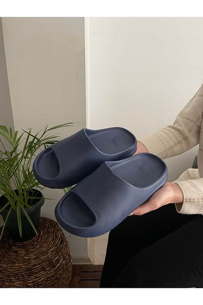 Behtah Kundura Unisex Fashion Slide Μπεζ Παντόφλες Παραλία Πισίνα Παραθαλάσσια Θάλασσα Νέα Μόδα σεζόν