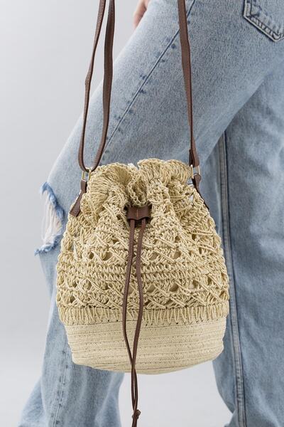 Matthew Cox Geantă de umăr din paie bej Matthewcox - Hsr1182