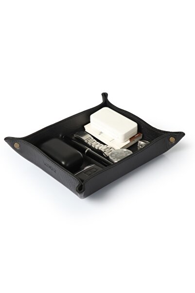 OttoAngelino Otto Hakiki Deri Masaüstü Organizer Düzenleyici