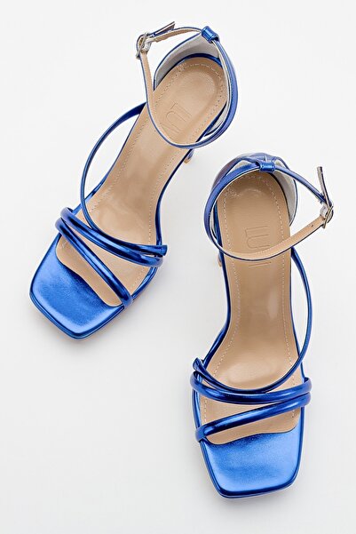 LuviShoes Shelp Sax Blue Women's Heeled Shoes