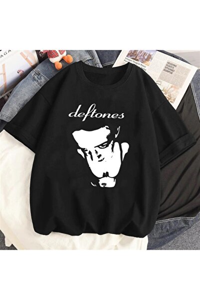 Touz Μπλουζάκι Deftones Printed Unisex Μαύρο Oversize