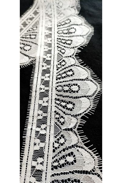 ALTAY TEKSTİL ÜRÜNLERİ White Bearded Lace (3 Meters)