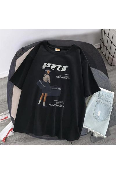 Touz March Iddeverray Μαύρο μπλουζάκι Unisex Oversize