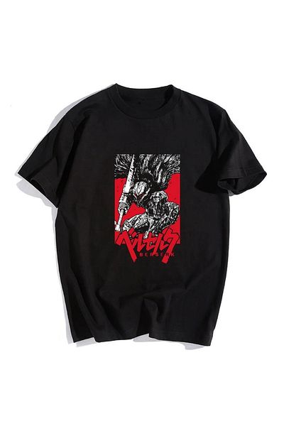 Touz Μπλουζάκι Hakatumoda Berserk Μαύρο Unisex Oversize