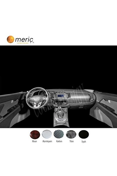 meriç cockpit design ميريتش ®   كيا سبورتاج تنجيد صندوق اليد الأمامي أسود لامع 15 قطعة 2011-2016