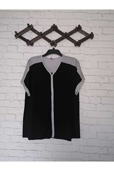 anne moda ankara Udobna, elegantna bluza sa V-izrezom i kratkim rukavima