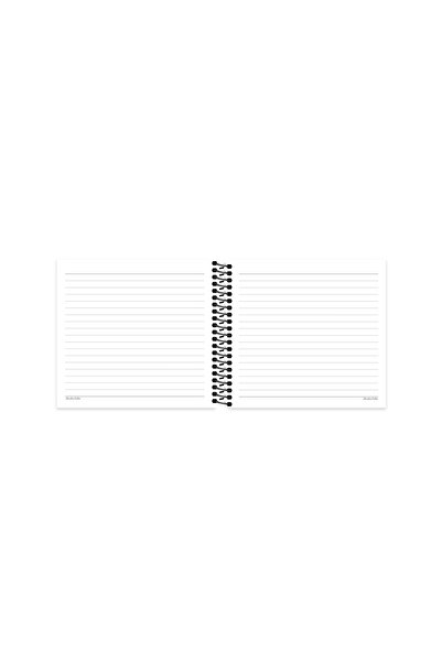 KESKİN COLOR Definitive Color Feeling Things 16*15 50 Sheets Striped Spiral Hard Cover Sticker Notebook - To My Endures