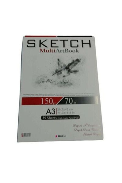 SKETCH BOOK Foil Sketch Multi Art 150 Gr.a3 25 Yp.defter