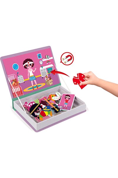 Diytoy Manyetik Kıyafet Giydirme Kostüm Oyun Seti + Ayaklı Buzdolabı Magnetli Resim Çerçevesi