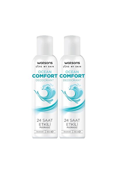 Watsons Ocean Comfort Deodorant Sprey Pudrasız 150 Ml 2li Set