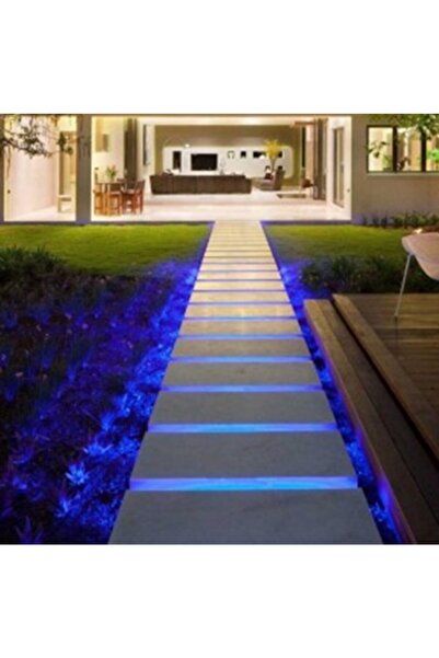 Forlife 220v Hortum Şerit Led Işık Armatür 5050 3 Çip 60 Led Mavi