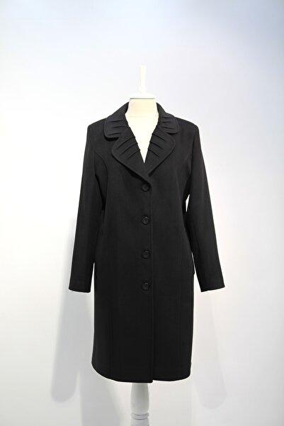 Gonca Konfeksiyon Kadın Siyah Kaban