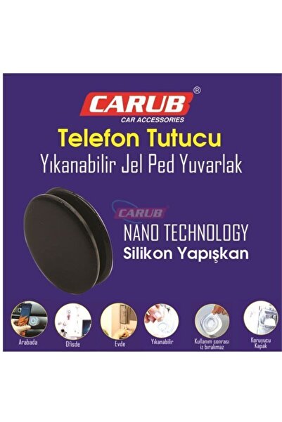 Carub Oto Telefon Tutucu Jel Ped Universal Yuv.siyah