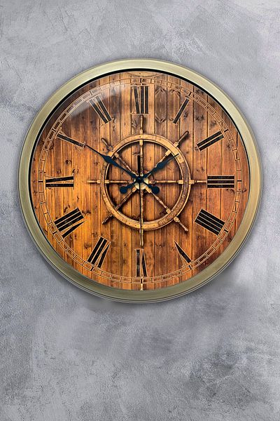 Kasva Concept Ρολόι τοίχου με μεταλλικό πηδάλιο 40 cm
