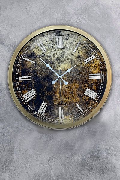 Kasva Concept 40 cm Antique Metal Design Wall Clock