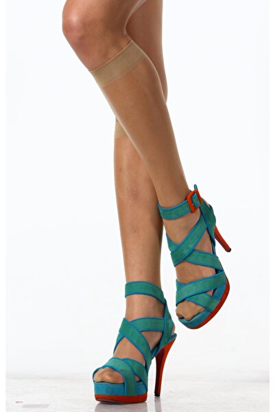 Miorre Блестящи единични чорапи от ликра до коляното