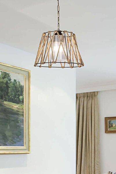 Modelight Gezegen Tekli Optik Şeffaf Camlı Avize