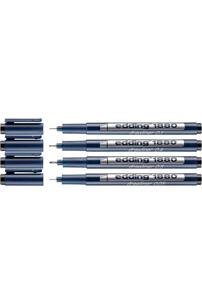 Edding 1880 Technical Drawing Pen Set of 41
