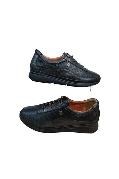 Pierre Cardin PC46-10 Women's Black Leather Stylish Ballerinas