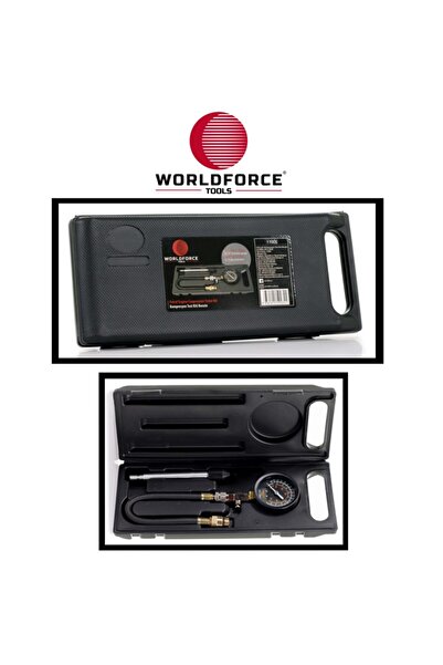WORLDFORCE TOOLS Otomobil Kompresyon Test Kiti 21 Bar M14,m18 Lpg-benzinli Motorlar
