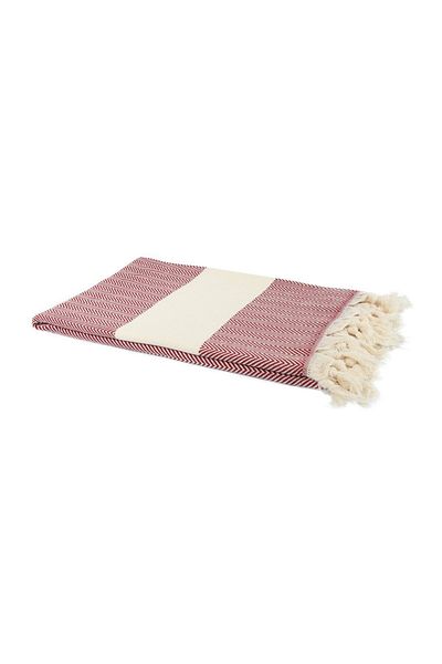 Bedinn Peshtemal Fishback Ριγέ Claret Red Pst255