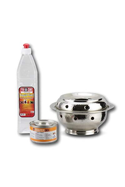 Sonay Bakırcılık موقد عثماني من النحاس النيكل بأرجل أسد مقاس متوسط