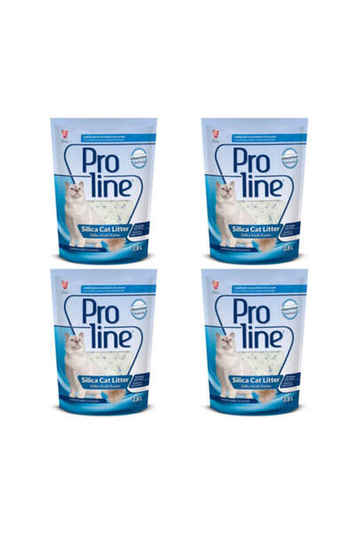 Pro Line Kristal Silika Kedi Kumu 3.8 Lt X4 Adet