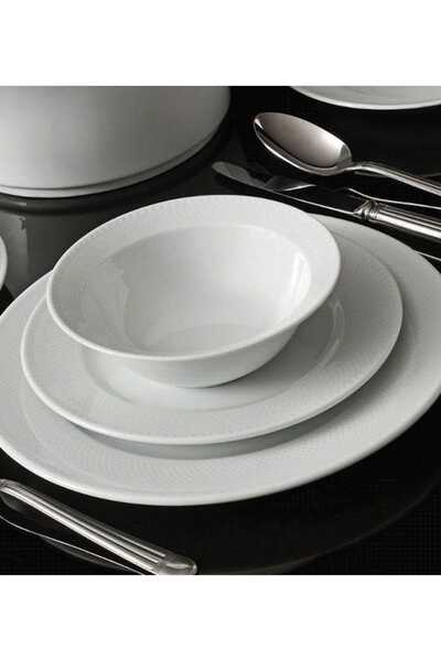 Kütahya Porselen Zümrüt Dekorsuz 53 Parça 12 Kişilik Yemek Takımı