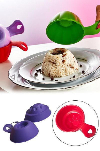 Buffer 2 Cute Rice and Halva Serving Molds