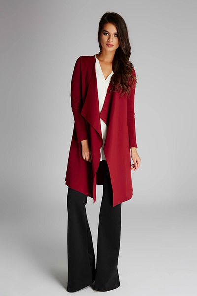 Laranor Women's Claret Red Cardigan 15L4497-L