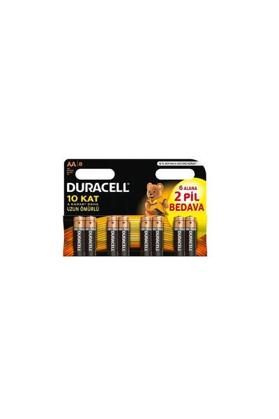Duracell Σετ 8 μπαταριών AA Basic