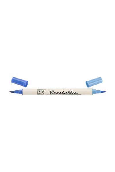 Zig Brushables 2 Color Tone Brush Tip Marker Pen 030 Pure Blue