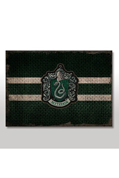 Cakatablo 50cmX70cm Ahşap Tablo Harry Potter Slytherin Görseli