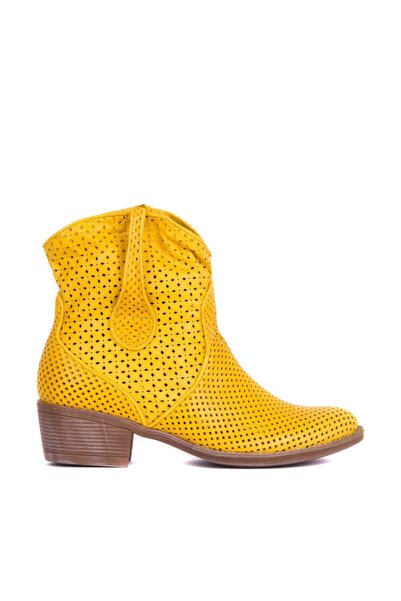 SailLakers - Genuine Leather Yellow Women's Boots 105-2500-Venus