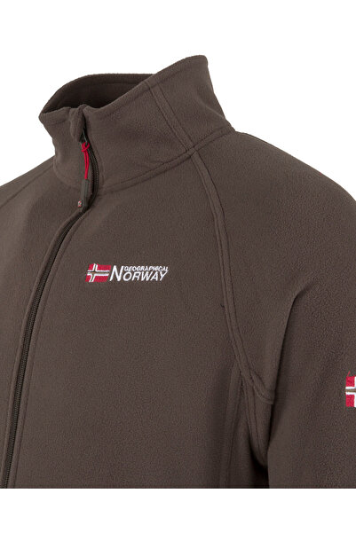 Norway Geographical Ανδρικό φούτερ καφέ φλις TUG