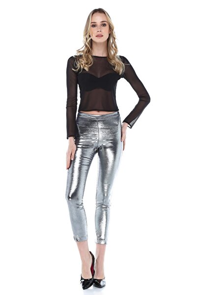 Quincey Bluză de damă neagră din tul cu decolteu barca BDE2470