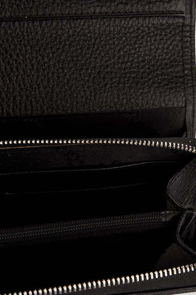 GUARD Genuine Leather Black Women's Wallet 2221.g.01