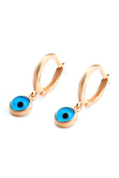 Welch Kadın 925 Ayar Gümüş Sallantılı Nazar Boncuğu Küpe WKP123