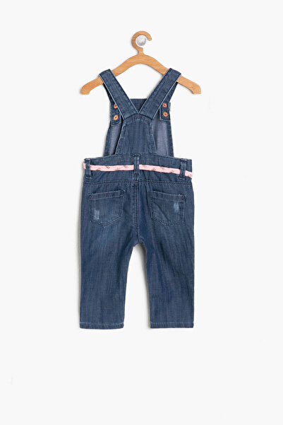Koton Blauer Mädchen-Jumpsuit mit Gürteldetails