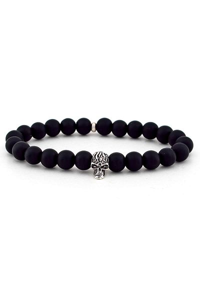 Solfera Men's Matte Onyx Natural Stone Bracelet B797