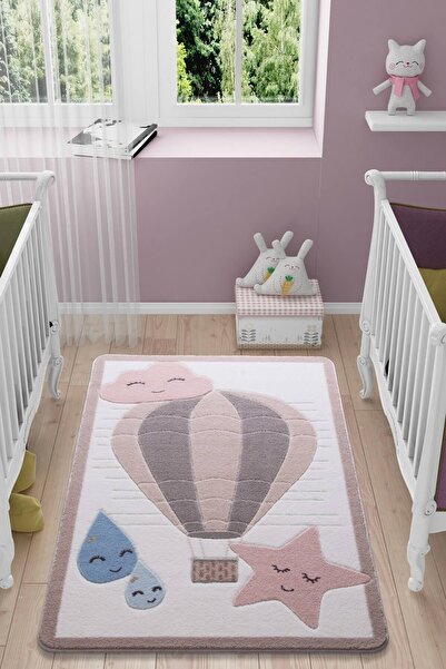 Confetti Cloudy 100X150 Cm Pembe Oymalı