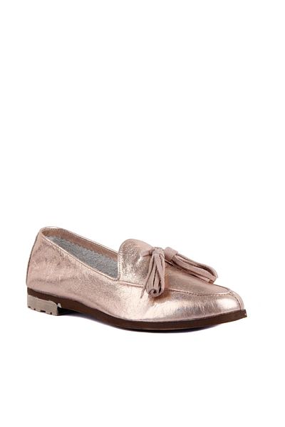 SailLakers حذاء كاجوال نسائي من الجلد الطبيعي البرونزي 104-3020-72175 R23 TEN G05-PEANY SUEDE