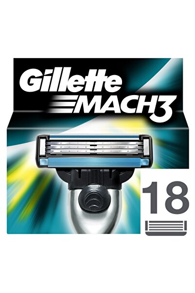 Gillette Mach3 Yedek Tıraş Bıçağı 18'Li 7702018438419