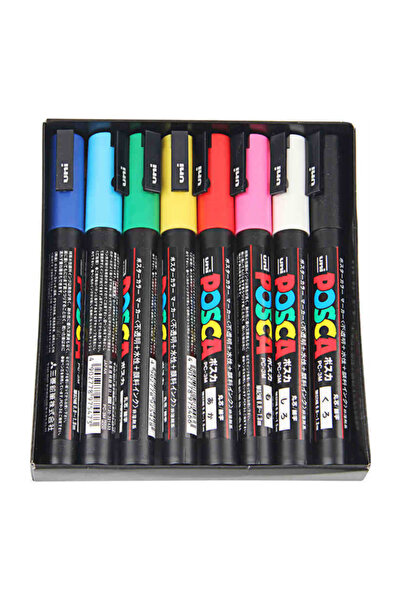 Uni Mitsubishi Posca Pc-3M Boya İşaretleyici Yazma Kalem Güzel İpucu 0.9-1.3M...