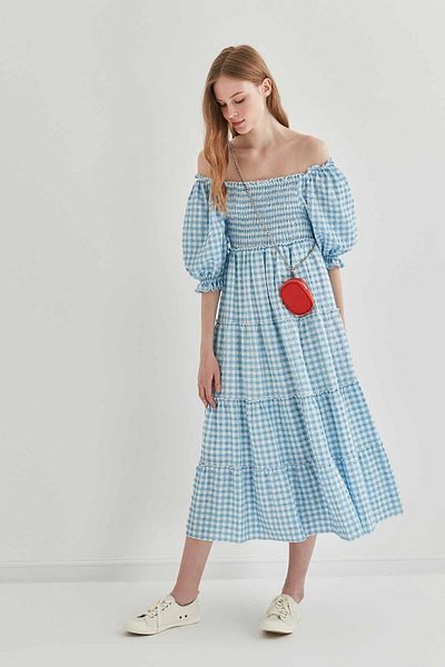 Vitrin Kleid - Blau - Smock-Kleid