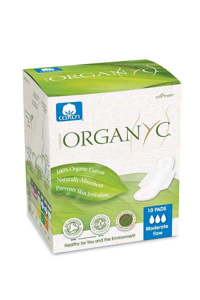 Organyc Hijyenik Ped Tekli Paket Gündüz - Kanatlı, Ultra İnce, Normal 10 Adet 8016867009942